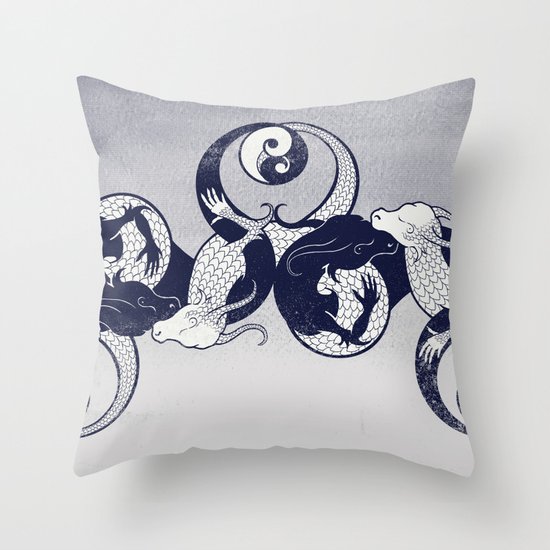Yin & Yang Throw Pillow