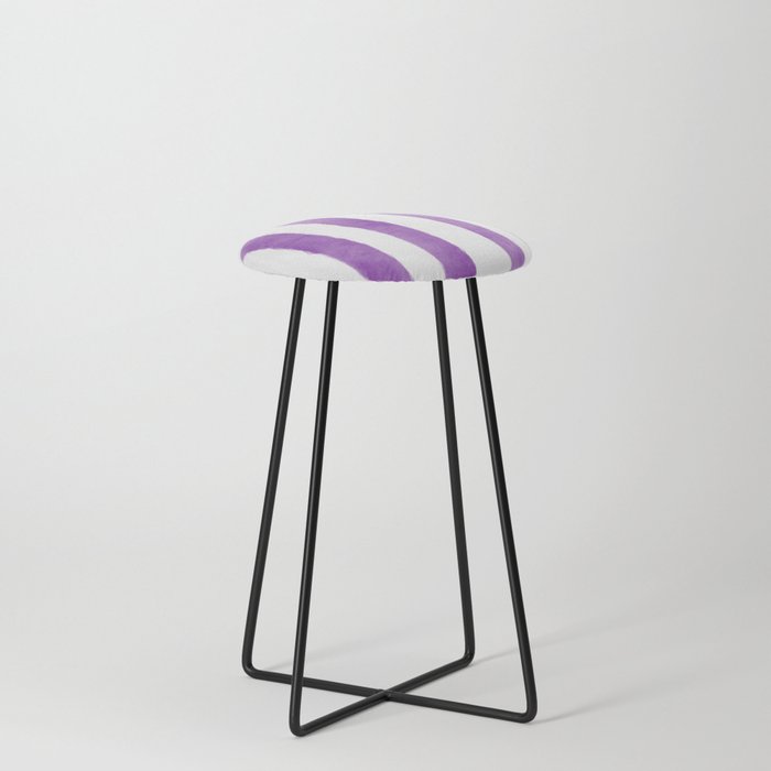 Watercolor Vertical Lines With White 51 Counter Stool
