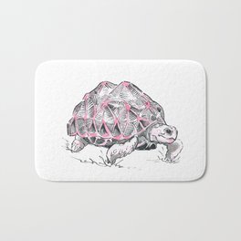 Turtle graphic ink illustration, star turtle Bath Mat