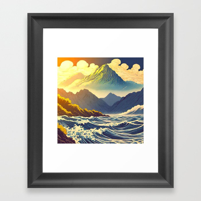 Morning Winds at Anakonukiye Framed Art Print