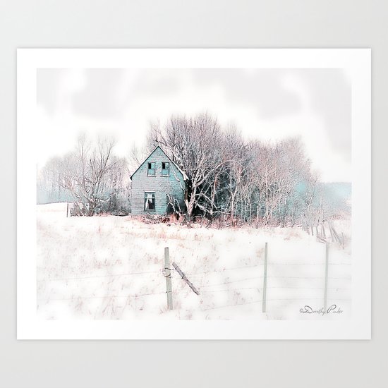 Tattered Curtains Art Print