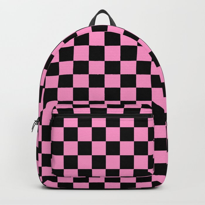 rose checkerboard backpack