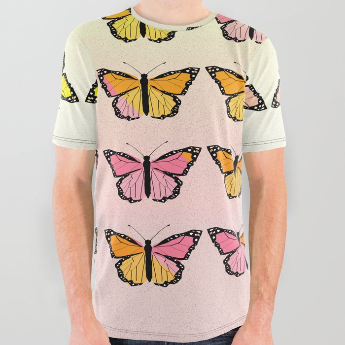 Butterfly patterns  All Over Graphic Tee