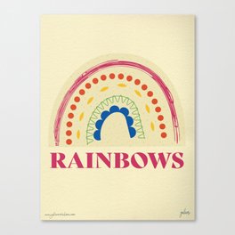 Rainbow in sunshine Canvas Print