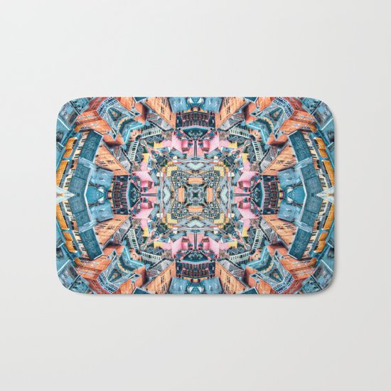 City In A Circle Bath Mat