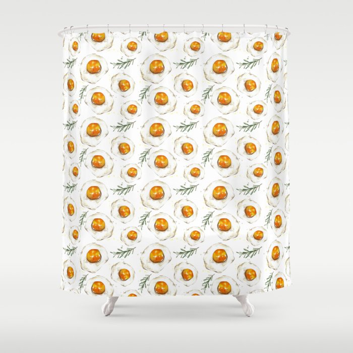 Fried Egg Shower Curtain