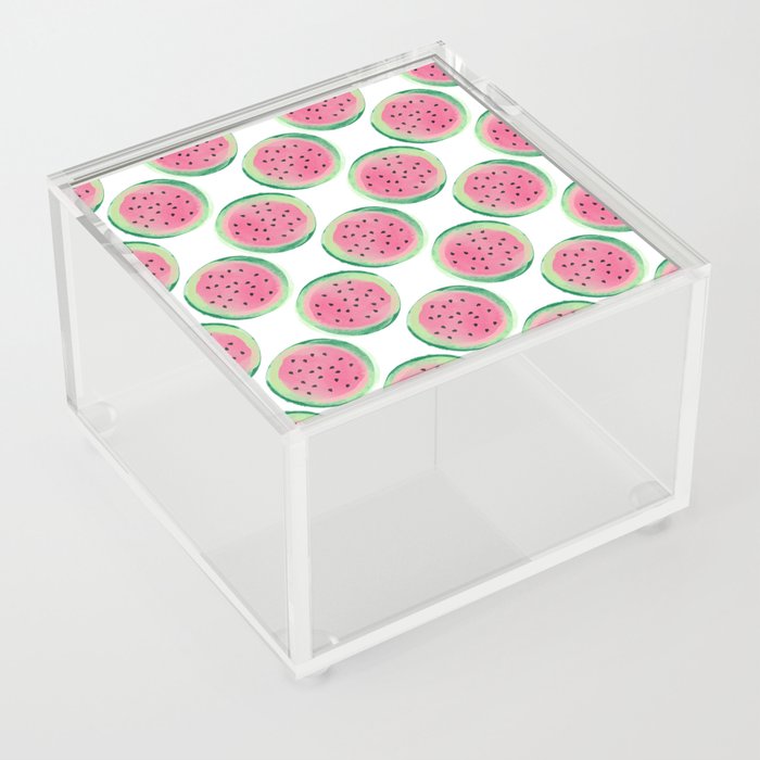 Watermelon Seamless Repeat Pattern Acrylic Box