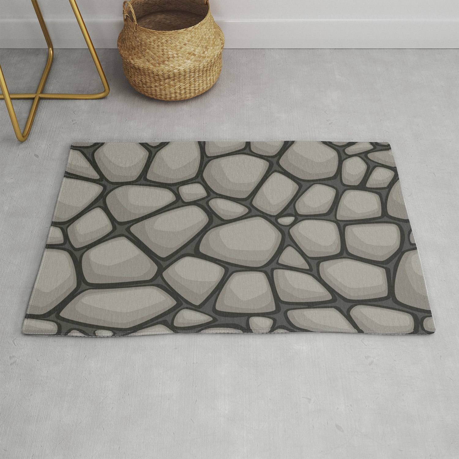 Cartoon Stone Texture Rug By Tharunsubbiah Society6