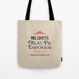 Mrs. Lovett's Meat Pie Emporium (Sweeney Todd) Tote Bag
