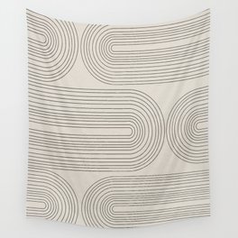 Minimalist, Line Art Modern Wall Tapestry