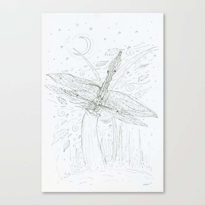 Dragonfly Goddess Canvas Print