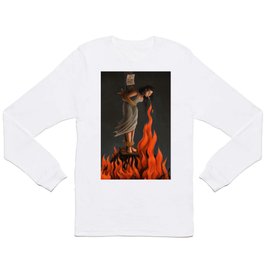 Keep Cool Oil Painting Long Sleeve T-shirt