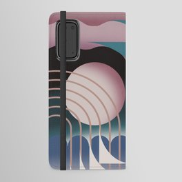 Pink cloud in the night sky Android Wallet Case