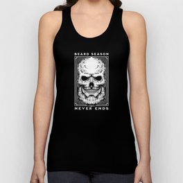 Beard Season Never Ends Macho Biker Gift Unisex Tank Top