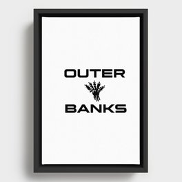 outer banks Framed Canvas
