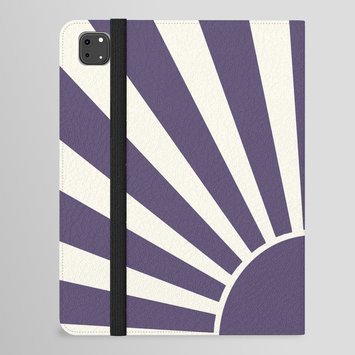 Violet retro Sun design iPad Folio Case