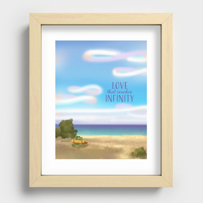 Love for Infinity Recessed Framed Print