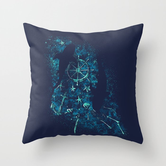 For all the Gold Under the Stars Throw Pillow
