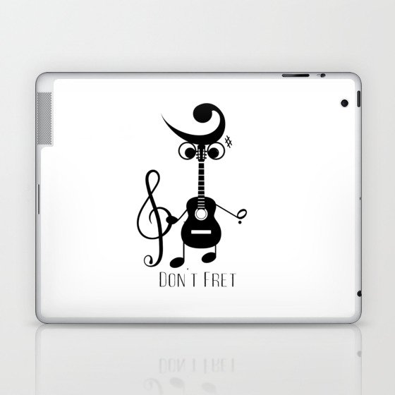 Funny Minimalist Guitar Pt.2 Laptop & iPad Skin