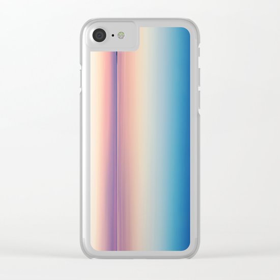 Color Layers Sunrise Sea Clear iPhone Case