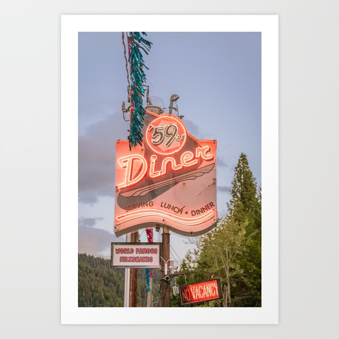 The Diner | Neon Sign | PNW Photography Art Print