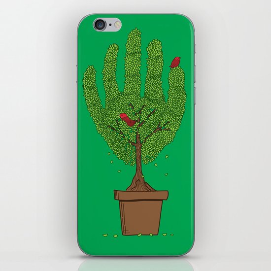 A bird in hand iPhone & iPod Skin