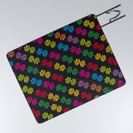 colorful barbells pattern Picnic Blanket