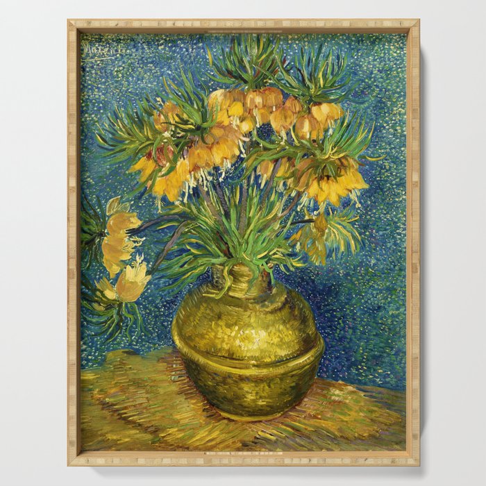 Vincent van Gogh "Imperial Fritillaries in a Copper Vase" Serving Tray