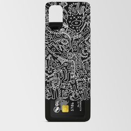 Black and White Street Art Tribal Graffiti Android Card Case