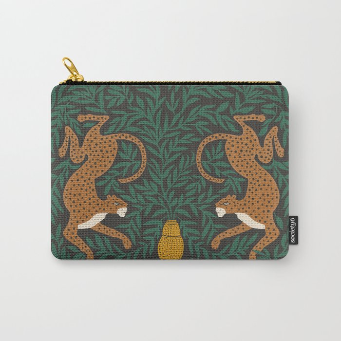 Leopard Vase - midnight Carry-All Pouch
