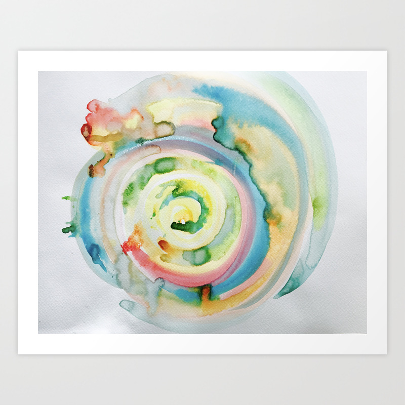 Miami Beach Watercolor 4 Art Print By Anoellejay Society6
