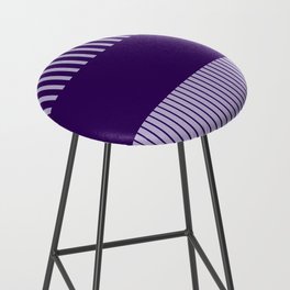 Colour Pop Stripes - Purple Bar Stool