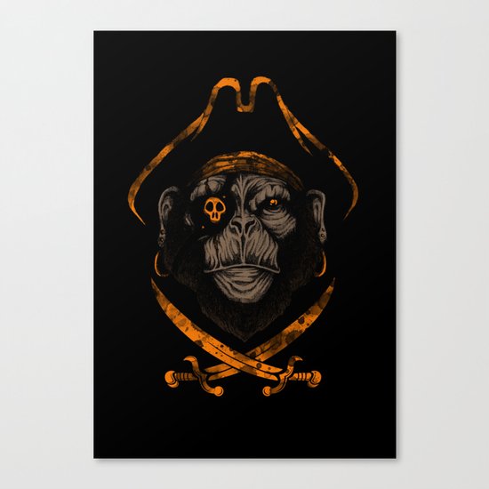 Captain sea monkey Canvas Print
