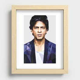 Shahrukh khan Poster low poly Recessed Framed Print