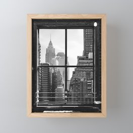 New York City Window V Framed Mini Art Print