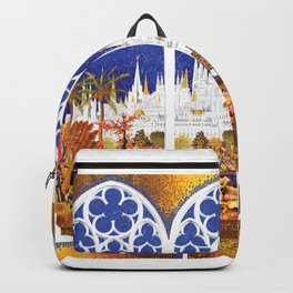 Peacock In The Sun Gardens Backpack