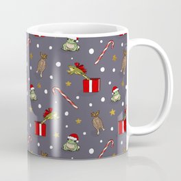 Here Comes Santa Frogs Coffee Mug