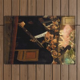 Edgar Degas "The Orchestra at the Opera" Outdoor Rug