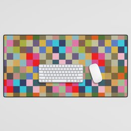 Colorful Checkerboard Desk Mat