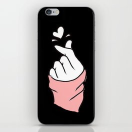 Finger Heart Twice iPhone Skin