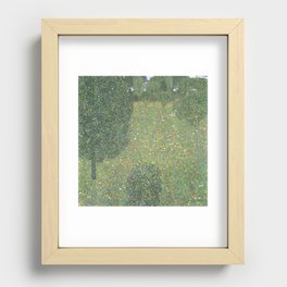 Gustav Klimt - Landscape Garden (Meadow in Flower) 1906 Recessed Framed Print