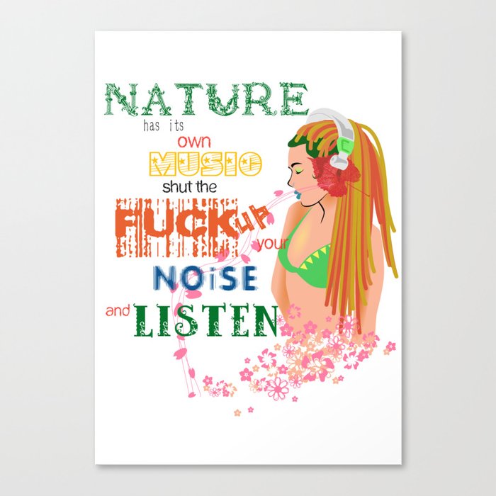 Music of nature Canvas Print
