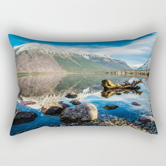 Mountains in the Distance Rectangular Pillow