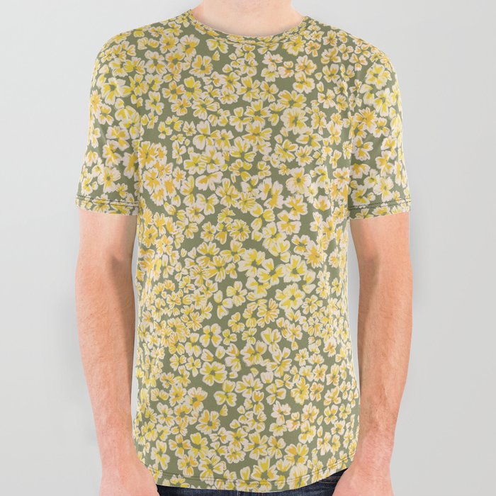 Bohemian Wildflower Meadow All Over Graphic Tee