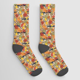 Submarines in Fall Leaves Socks