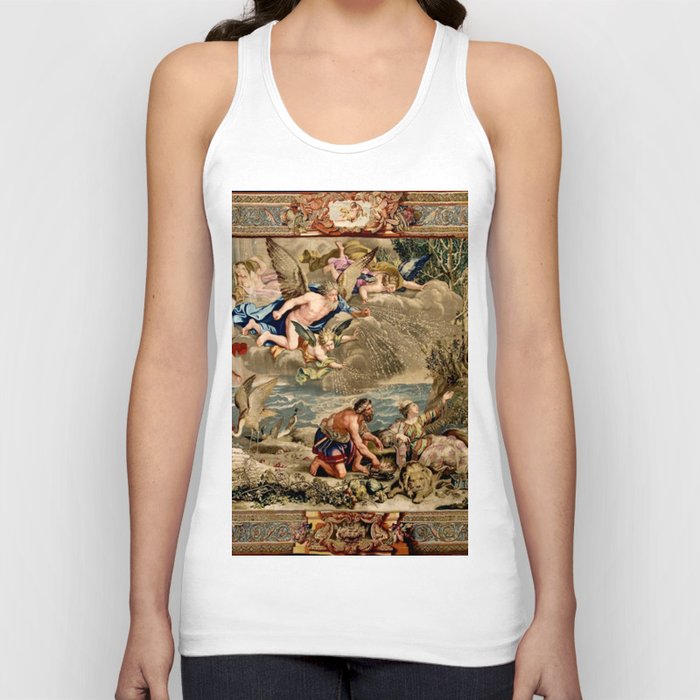 Antique 17th Century 'Cybele' Mythological Louis XIV French Tapestry Tank Top