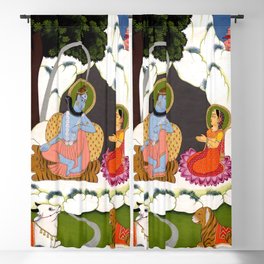 Shiva and Parvati Blackout Curtain