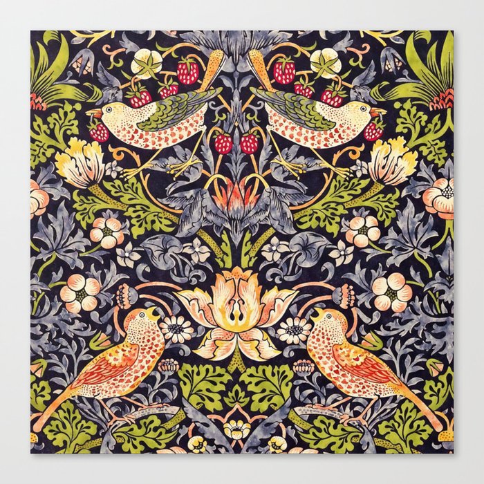 William Morris Strawberry Thief Art Nouveau Painting Canvas Print By Artgallery Society6 William Morris Strawberry Thief Art Nouveau Painting Canvas Print By Artgallery Society6