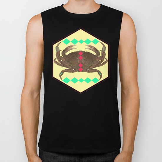 even more symetric crab Biker Tank