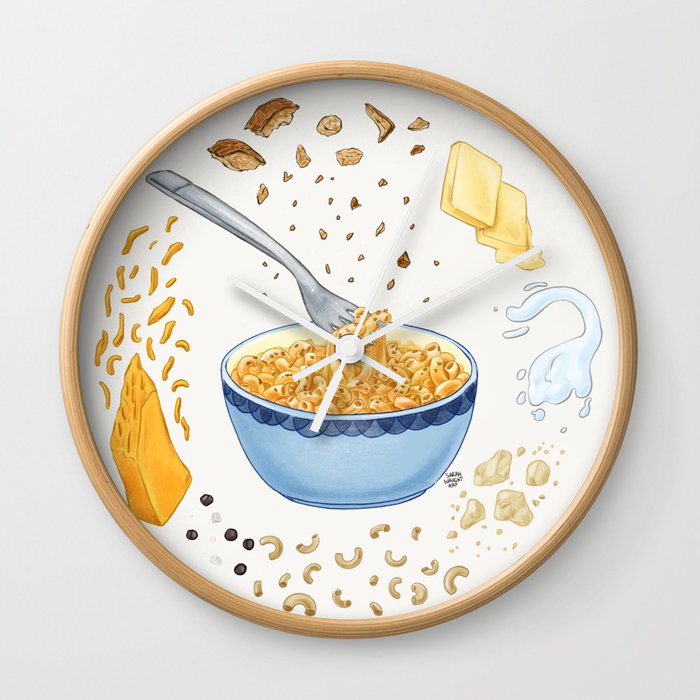 Macaroni and Cosmos Wall Clock